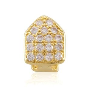 Single-Tooth Cap CZ Grillz